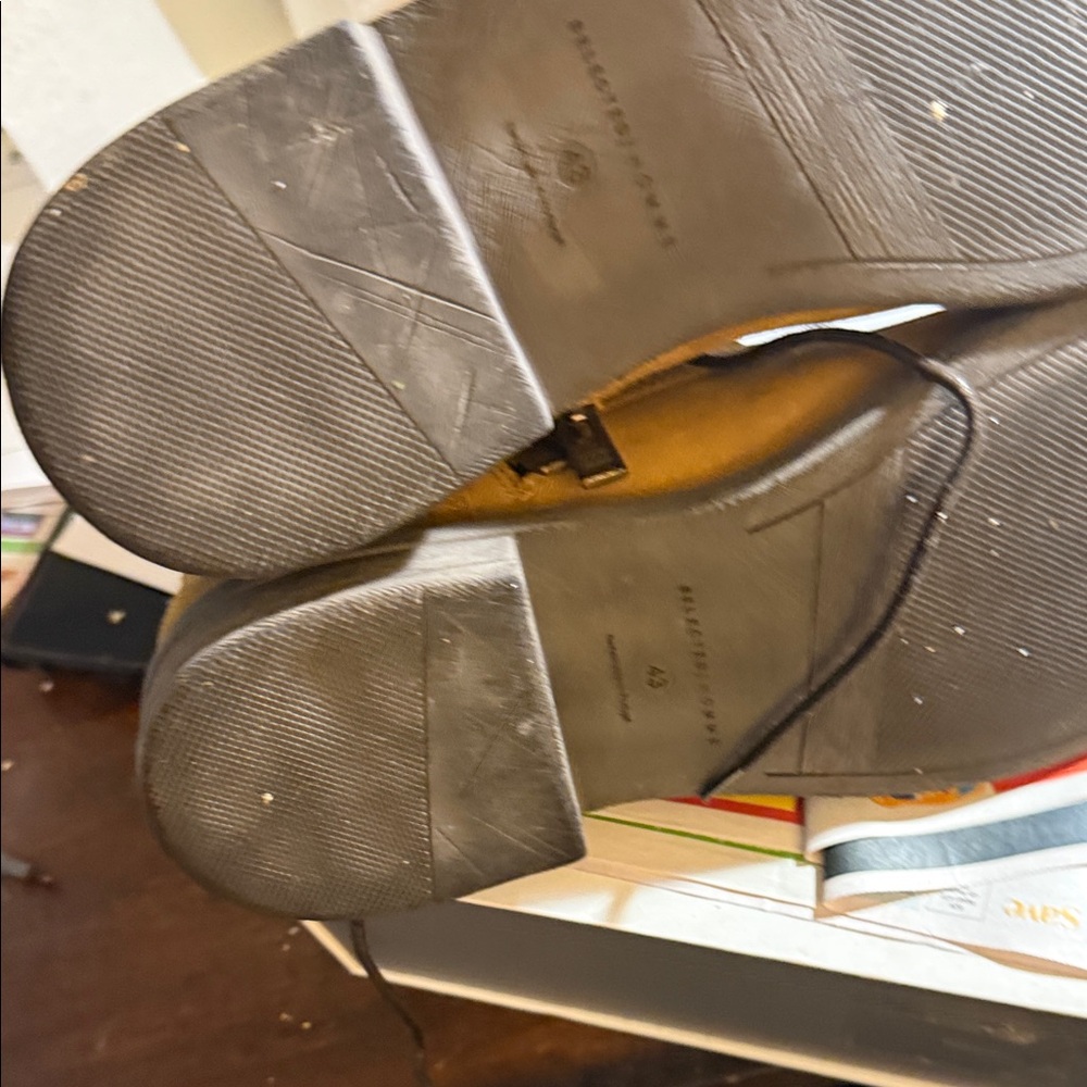 Tan Suede Lace-Up Boots handmade in Portugal - Picture 5 of 12